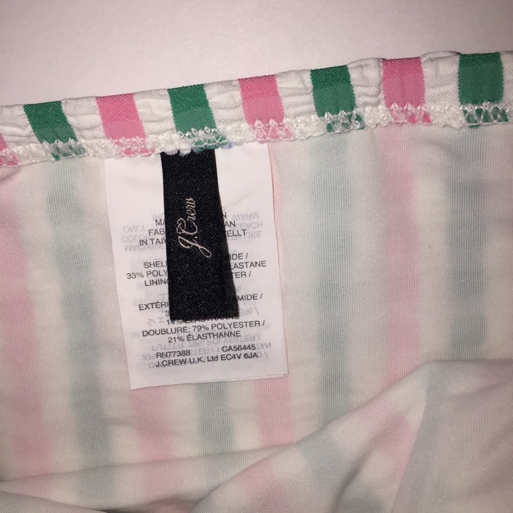 J. Crew Lowrider Bikini Bottoms Seersucker Stripe - Picture 5 of 9